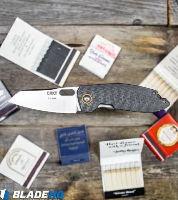 Hot Cheap Crkt Burnley Sketch Frame Lock Knife Carbon Fiber (2.75 Satin D2) Exclusive Pocket Knives