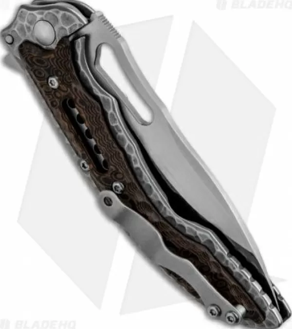 Fashion Cheap Crkt Ikoma Fossil Small Frame Lock Knife (3.41 Satin) 5460 Pocket Knives