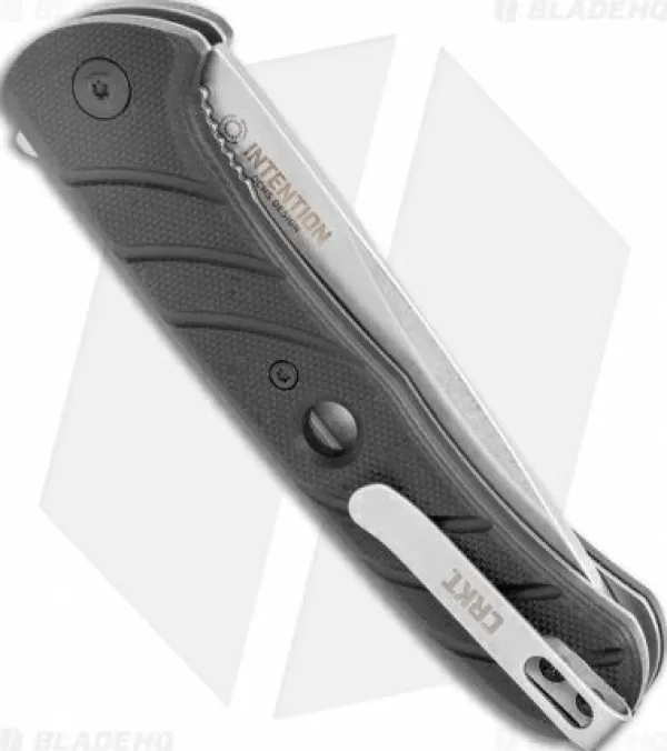 Shop Cheap Crkt Intention Spring Assisted Knife Black G-10 (3.5 Stonewash) 7160 Pocket Knives