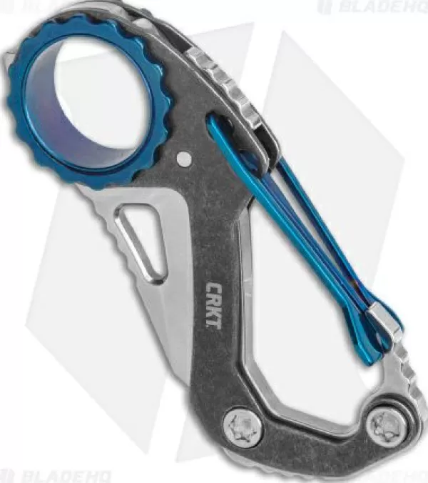 Flash Sale Cheap Crkt Mike Bond Compano Sheepsfoot Slip Joint Knife Carabiner (1.44 Satin) Pocket Knives