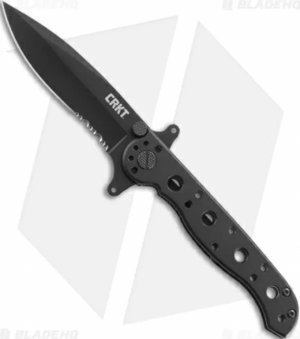Fashion Crazy Deals Crkt M21 10Ksf Liner Lock Folding Knife (3 Black Serr) Pocket Knives