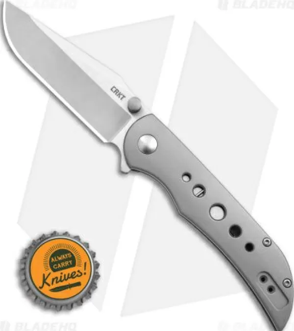 Shop Crazy Deals Crkt Oxcart Frame Lock Assisted Knife Stainless Steel (3.05 Satin) 6135 Pocket Knives