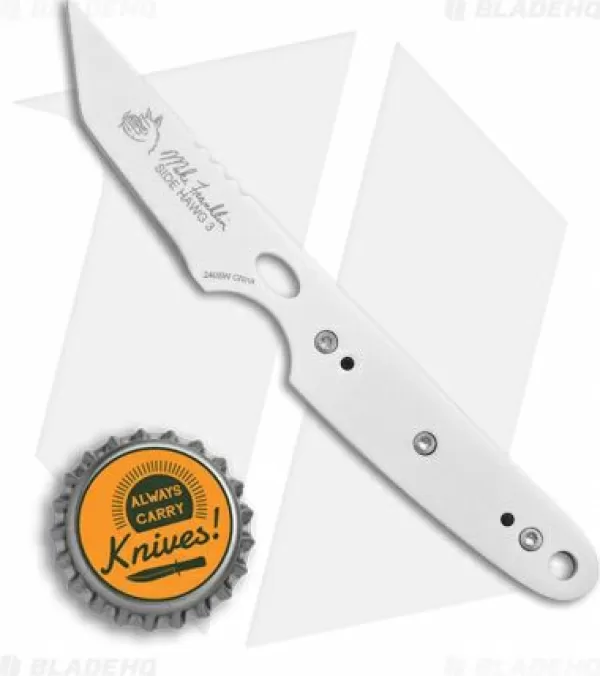 Sale Crazy Deals Crkt Side Hawg 3 Tanto Fixed Blade Neck Knife W/ Pivot Sheath (2 White) 2405W Fixed Blade Knives