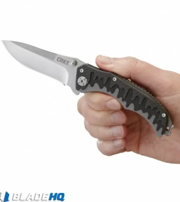 New Discount Crkt Drip Tighe Drop Point Outburst Assisted Opening Knife (3.1 Satin) 1190 Pocket Knives