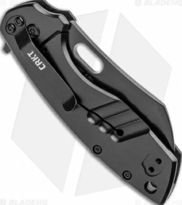 Best Discount Crkt Pilar Large Frame Lock Flipper Knife Black G-10 (2.62 Black D2) 5315Gkd2 Pocket Knives