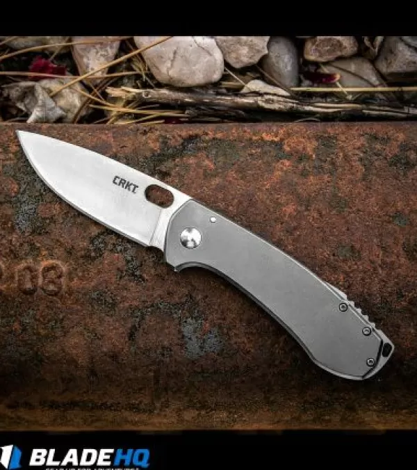 Online Discount Crkt Vox Amicus Frame Lock Knife Ss (3.375 Stonewash) 5445X Factory Second Pocket Knives