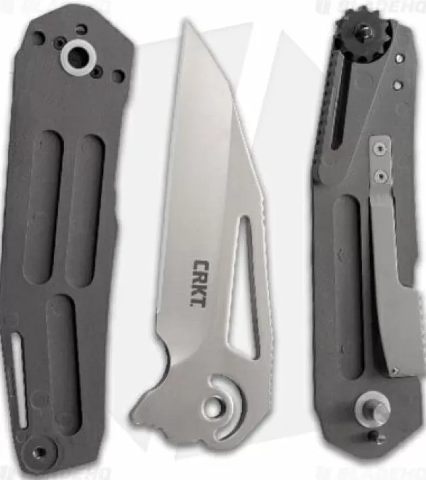 Store Discount Online Crkt Dew Hara Raikiri Field Strip Knife Black Al (3.75 Satin) 5040 Pocket Knives