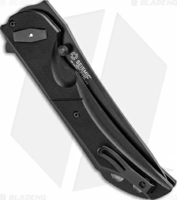 Cheap Discount Online Crkt Seismic Deadbolt Lock Knife Black G-10 (4 Black Serr) 5401K Pocket Knives