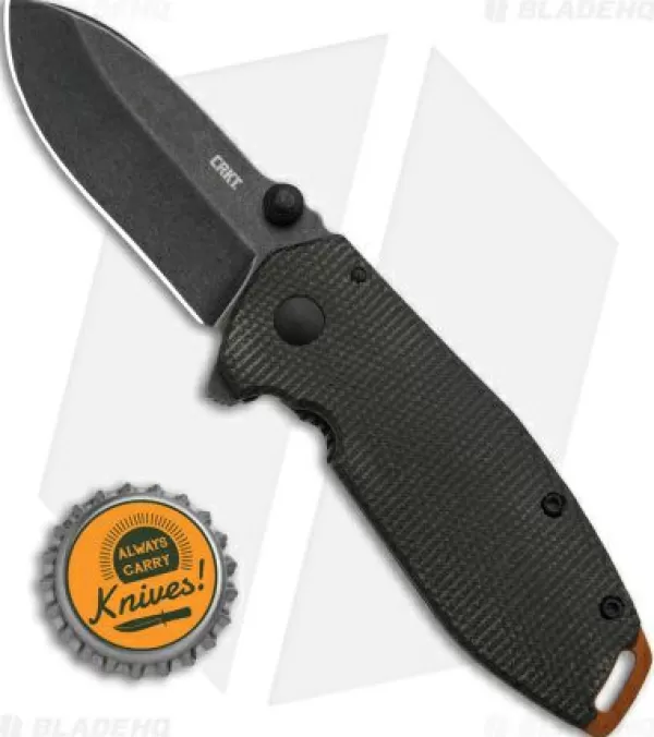 Cheap Exclusive Design Crkt Burnley Squid Flipper Assisted Opening Knife Green Micarta (2.4 Smokewash) Pocket Knives