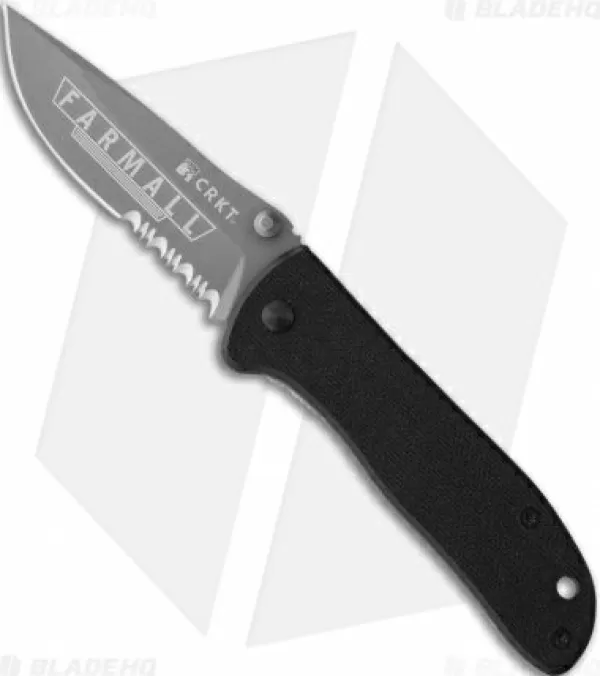 Best Exclusive Design Crkt Drifter Farmall Liner Lock Knife Black G-10 (2.875 Gray Serr) 6460F Pocket Knives