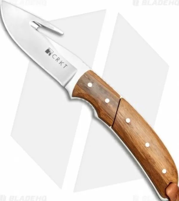 Fashion Exclusive Design Crkt Kuskokwin Kommer Signature Hunter Fixed Blade Bamboo (3.3 Satin) 2820 Fixed Blade Knives