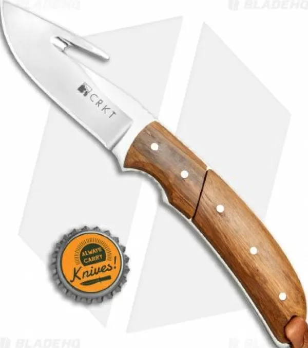 Fashion Exclusive Design Crkt Kuskokwin Kommer Signature Hunter Fixed Blade Bamboo (3.3 Satin) 2820 Fixed Blade Knives