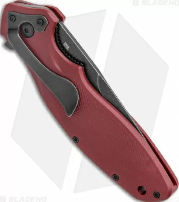 Clearance Exclusive Design Crkt Shenanigan Spring Assisted Knife Maroon Grn (3.4 Black Sw) K800Rkp Pocket Knives