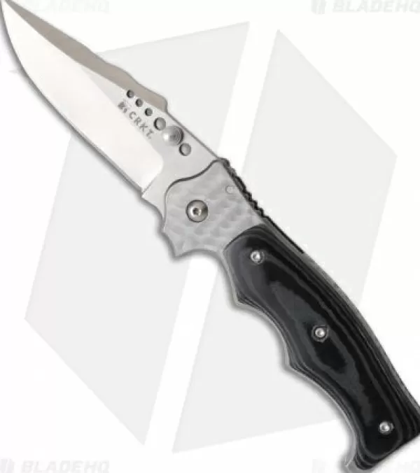 Sale Exclusive Design Crkt The Natural 2 Spring Assisted Knife Black Micarta (3.25 Satin Plain) 7080M Spring Assisted Knives