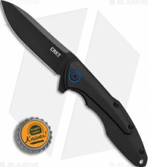 Hot Featured Crkt Caligo Liner Lock Flipper Knife Black Al (3.1 Black) 6215 Pocket Knives