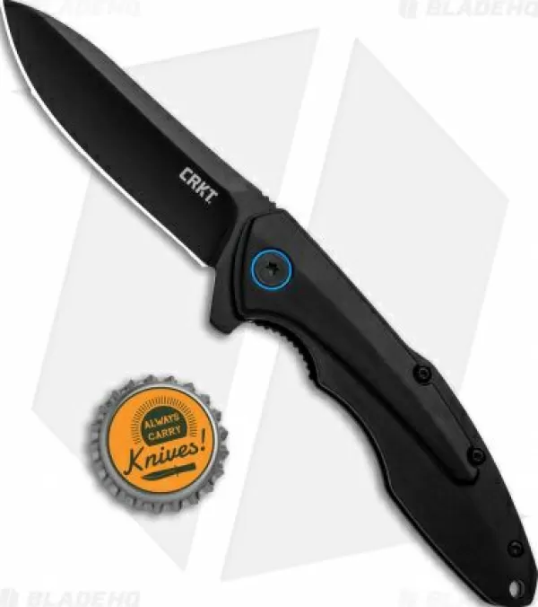 Discount Featured Crkt Caligo Liner Lock Flipper Knife Black Al (3.1 D2 Black) Bhq Exclusive Pocket Knives