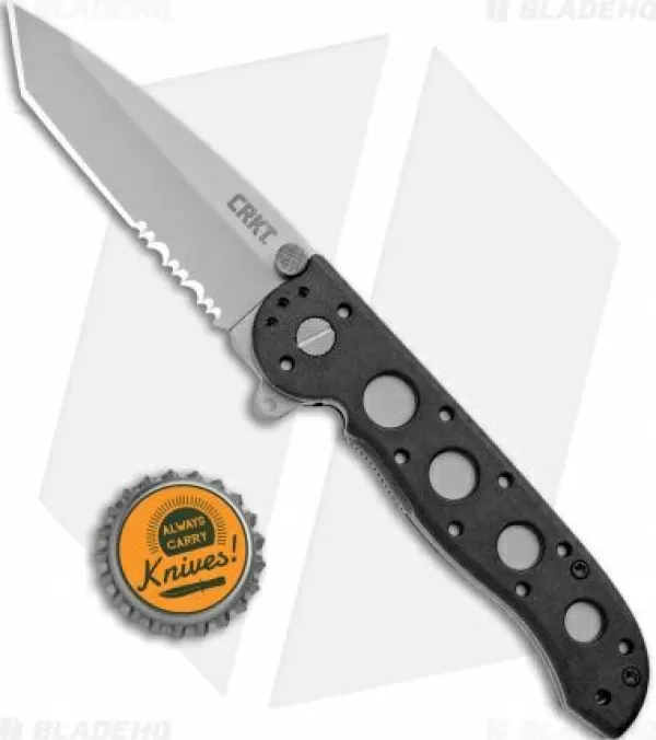 Cheap Featured Crkt Carson M16-12Z Folding Tanto Flipper Knife Zytel (3 Bead Blast Serr) Pocket Knives