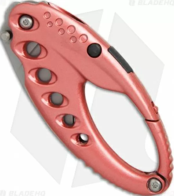 Hot Featured Crkt Lumabiner Pink Liner Lock Knife W/ L.E.D Light (1.6 Bead Blast) Pocket Knives