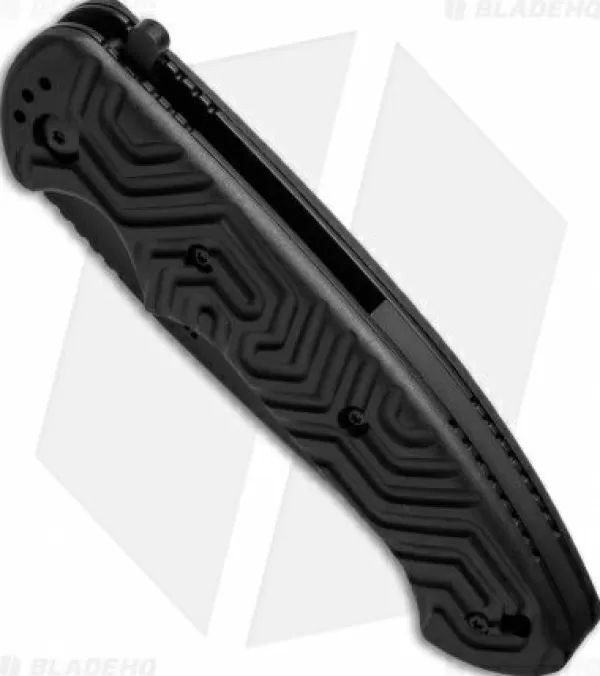 Clearance Gift Selection Crkt Acquisition Liner Lock Flipper Knife Black Grn (3.4 Black) 2037 Pocket Knives
