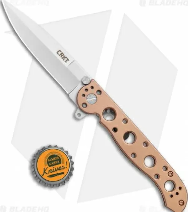 Hot Gift Selection Crkt Carson M16-03Bs Frame Lock Knife Bronze Stainless Steel (3.6 Satin) Pocket Knives