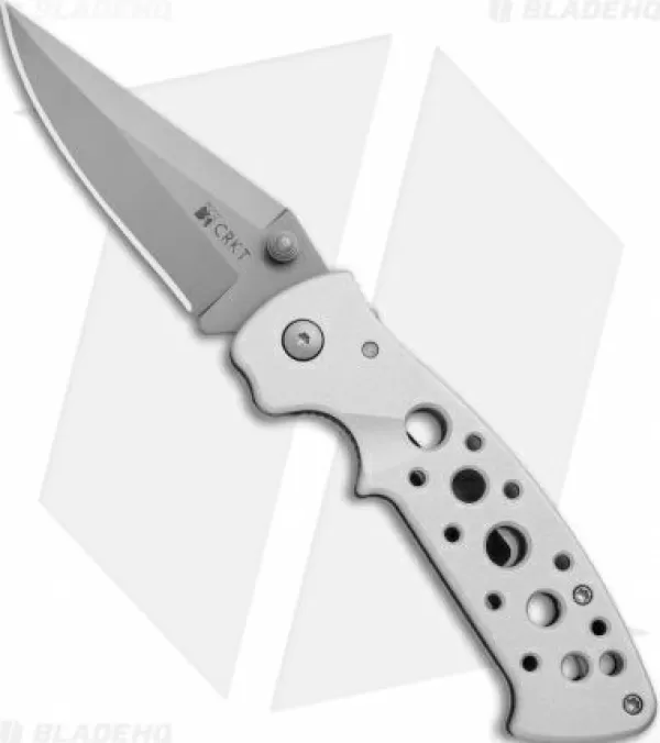 Discount Gift Selection Crkt Crawford Kasper Professional Liner Lock Knife Silver (3 Gray) 7772 Pocket Knives