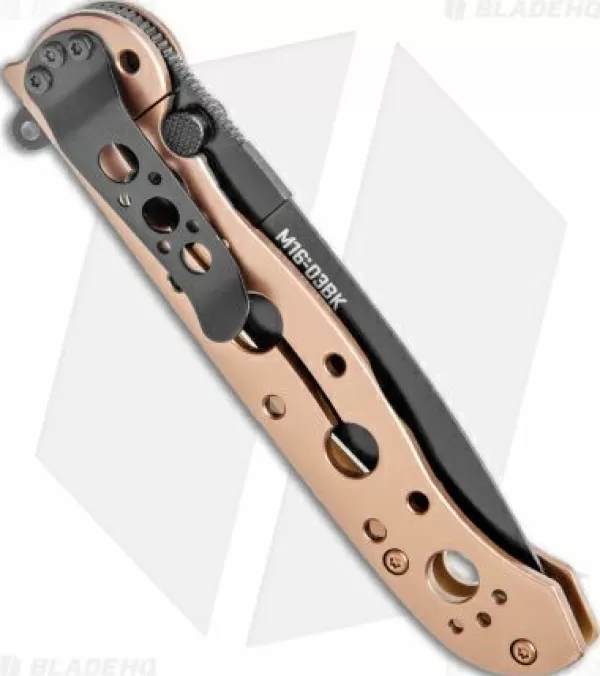 Clearance High Quality Crkt Carson M16-03Bk Frame Lock Flipper Knife Stainless Steel (3.6 Black) Pocket Knives