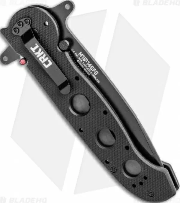 Sale High Quality Crkt Carson M16-14Sfg Special Forces Tanto Flipper Knife (3.875 Black Serr) Pocket Knives
