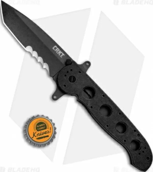 Sale High Quality Crkt Carson M16-14Sfg Special Forces Tanto Flipper Knife (3.875 Black Serr) Pocket Knives