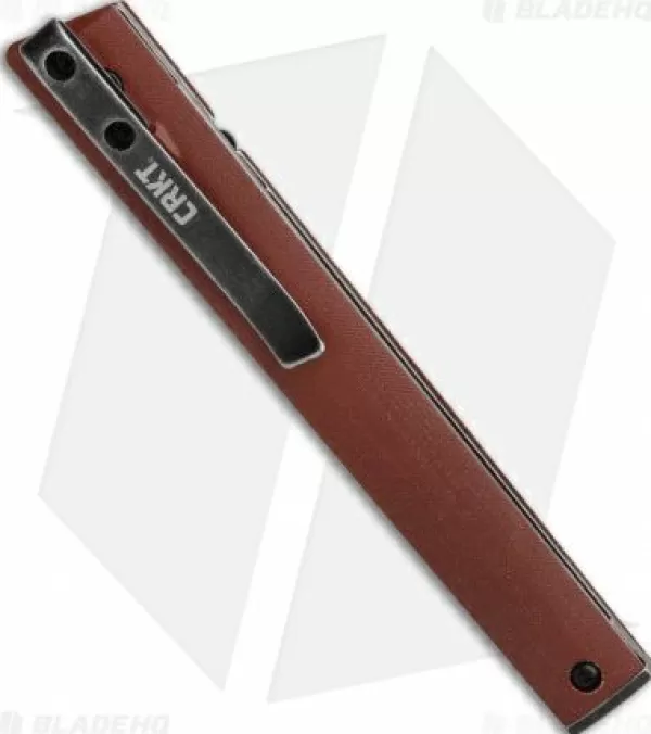 New High Quality Crkt Ceo Liner Lock Knife Burgundy Micarta (3.1 Smokewash D2) Pocket Knives