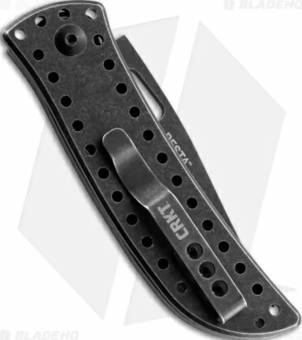 Sale High Quality Crkt Desta Lock Back Folding Knife (2.50 Black Stonewash) 2784 Pocket Knives