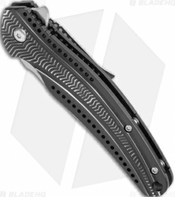 Online High Quality Crkt Ripple Liner Lock Knife Black Aluminum (3.125 Satin) K415Kxp Pocket Knives