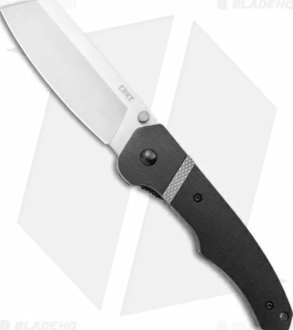 Clearance High Quality Crkt Ripsnort Ii Liner Lock Knife Black Grn (3.5 Satin) Pocket Knives
