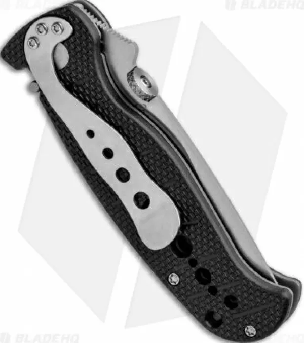 Outlet Large Choice Crkt Crawford Falcon Liner Lock Knife Black Zytel (3 Satin Serr) 6242 Pocket Knives