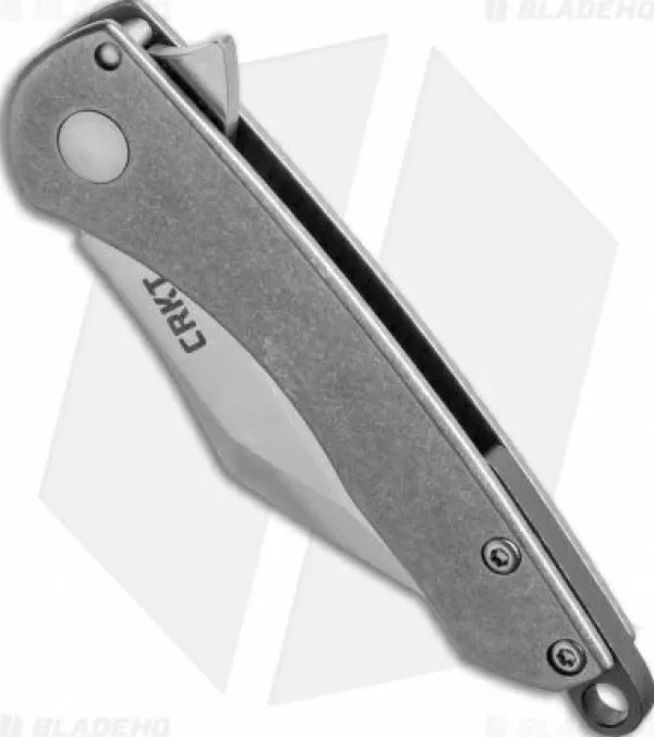 Flash Sale Large Choice Crkt Jettison Compact Frame Lock Flipper Knife Titanium (2 Stonewash) 6120 Pocket Knives