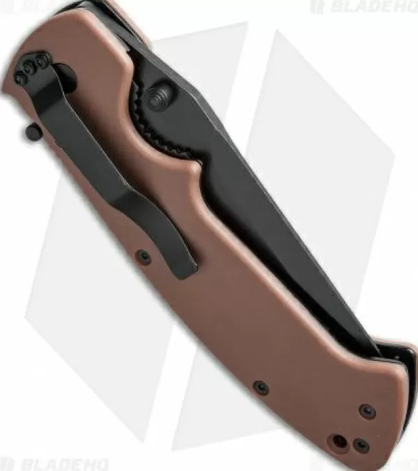 Clearance Low Price Crkt Crawford Kasper Liner Lock Knife Tan Zytel (3.75 Black Serr) 6783Db Pocket Knives