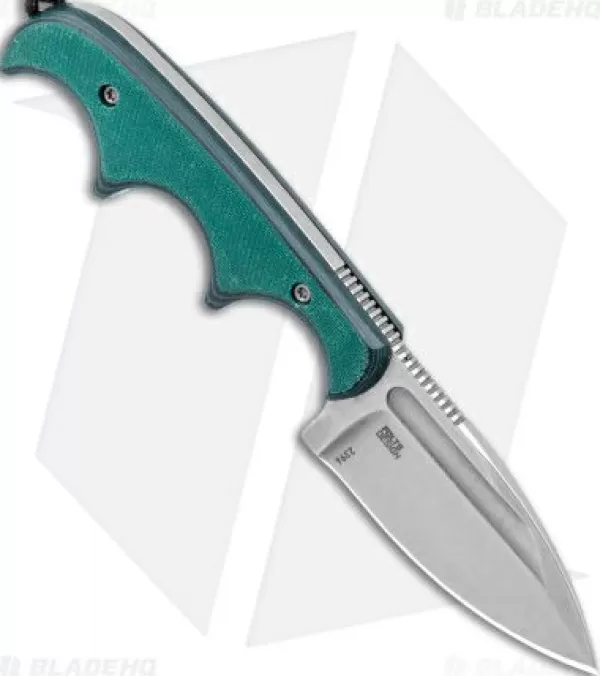 Online Low Price Crkt Folts Minimalist Spear Point Neck Knife Green Resin/Fiber (2.1 Stonewash) Fixed Blade Knives