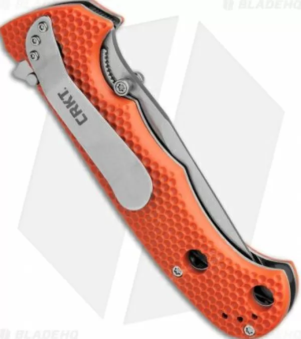 Shop Low Price Crkt Hammond Cruiser Lawks Liner Lock Knife Orange (3.75 Satin Serr) 7914Or Pocket Knives