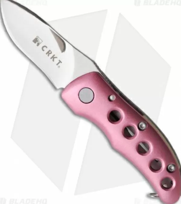 Discount Low Price Crkt Mcginnis Shrimp Frame Lock Knife Pink (1.75 Satin) 1183 Pocket Knives