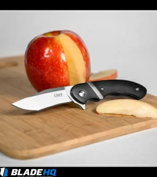 Outlet Low Price Crkt Philip Booth Snarky Recurve Liner Lock Flipper Knife (3.25 Satin) 7280 Pocket Knives