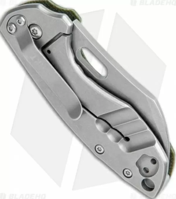Fashion Low Price Crkt Pilar Exclusive Frame Lock Knife Green Micarta (2.4 Stonewash D2) Pocket Knives