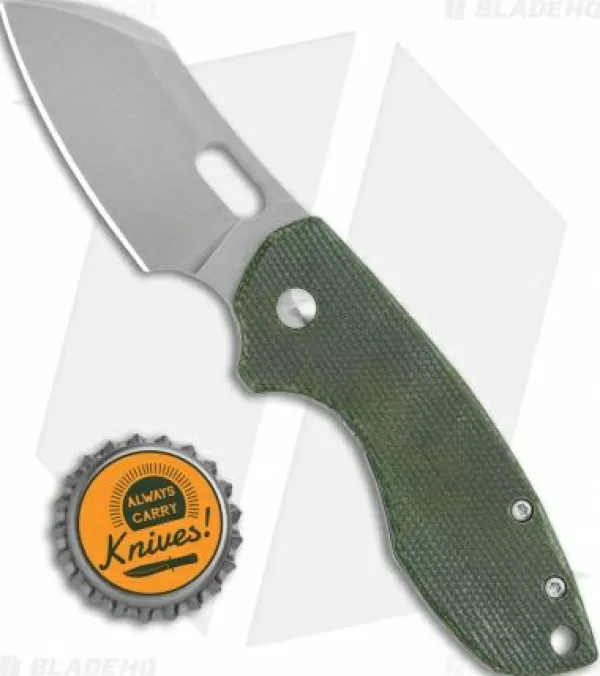 Fashion Low Price Crkt Pilar Exclusive Frame Lock Knife Green Micarta (2.4 Stonewash D2) Pocket Knives