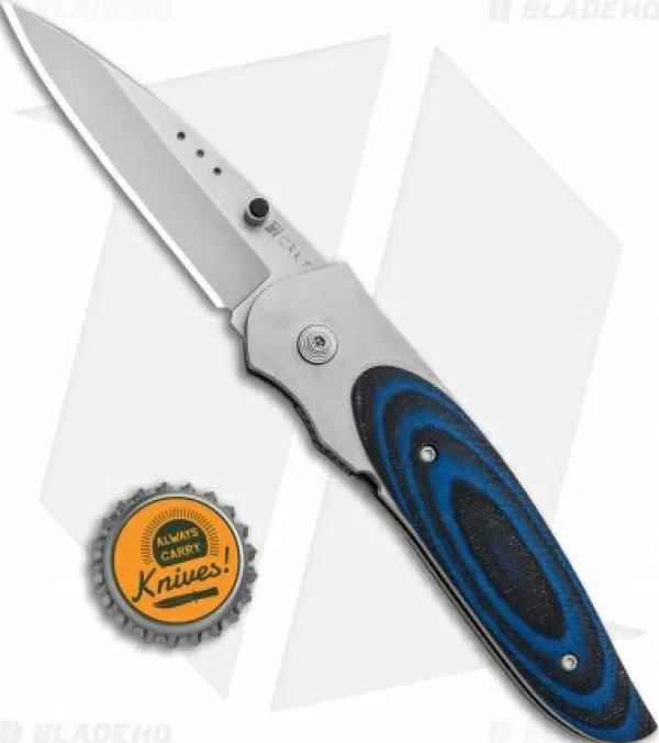 Shop Low Price Crkt Viele Wasp Liner Lock Knife Black/Blue G-10 (2.8 Bead Blast) 8002 Pocket Knives