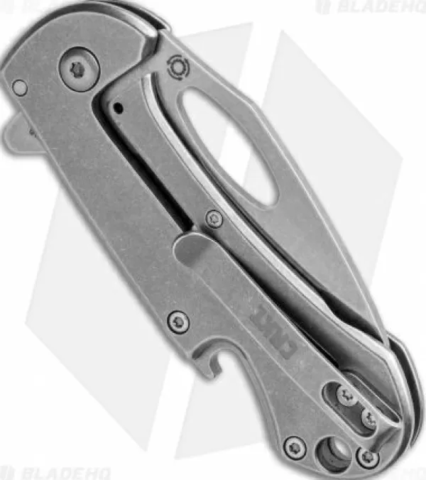 Best Sale Lower Prices Crkt Bev-Edge Flipper Knife W/ Bottle Opener (2.5 Stonewash) 4630 Pocket Knives