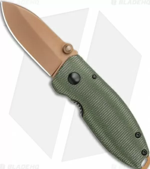 Fashion Lower Prices Crkt Burnley Desert Warrior Squid Knife Green Micarta (2.25 Copper D2) Pocket Knives