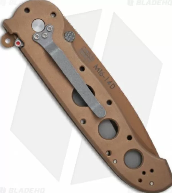 Discount Lower Prices Crkt Carson M16-14D Desert Camo Tanto Flipper Knife Aluminum (3.875 Tan Serr) Pocket Knives