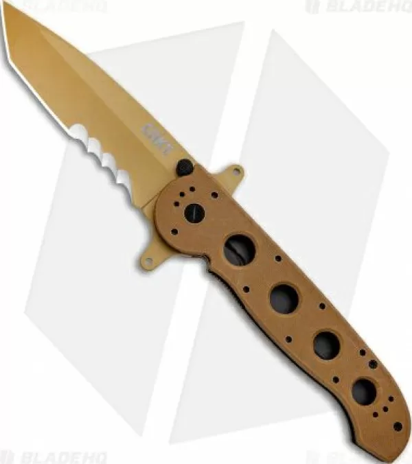 Flash Sale Lower Prices Crkt Carson M16-14Dsfg Tanto Flipper Knife Desert Tan G-10 (3.875 Serr) Pocket Knives