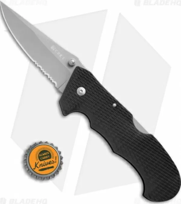 Hot Lower Prices Crkt Cascade Lockback Folding Knife (3.5 Bead Blast Serr) Pocket Knives