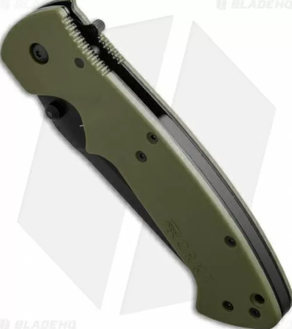 Clearance Lower Prices Crkt Crawford Kasper Liner Lock Knife Od Green Zytel (3.75 Black) 6773Kod Pocket Knives