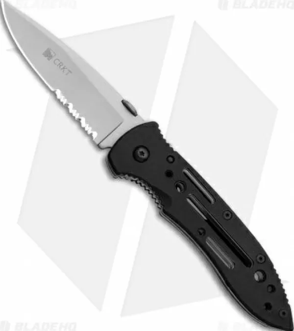 Fashion Lower Prices Crkt Crawford Point Guard Liner Lock Knife (3.5 Bead Blast Serr) 6763 Pocket Knives