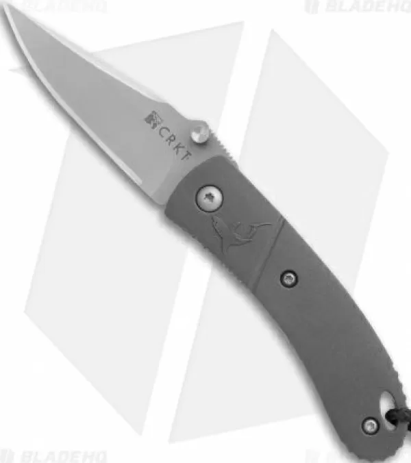Cheap Lower Prices Crkt Lightfoot Urban Shark Liner Lock Knife Gray (2.5 Satin) Pocket Knives